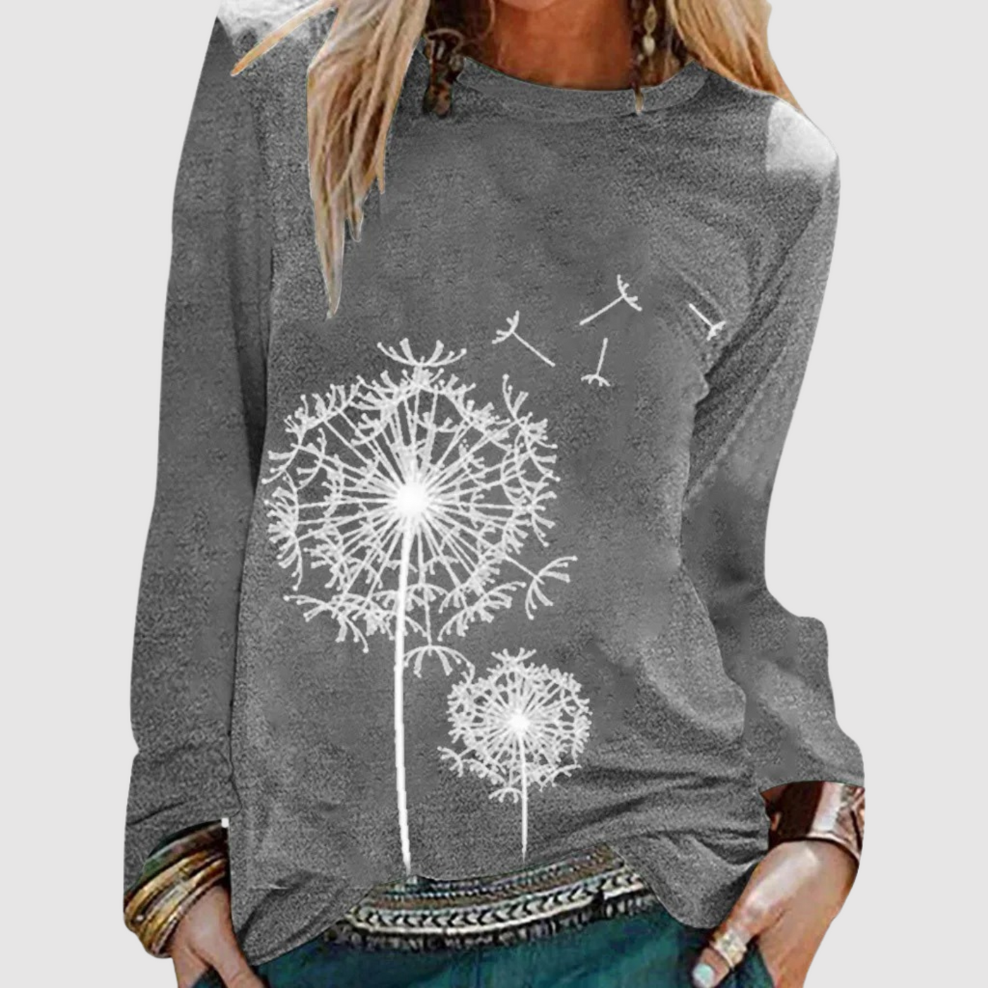 Bronia® | Bedruckte Langarm-Freizeitbluse für Damen