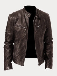 Zarek – Stilvolle Freizeitjacke in Braun