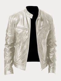 Zarek – Stilvolle Freizeitjacke in Silber