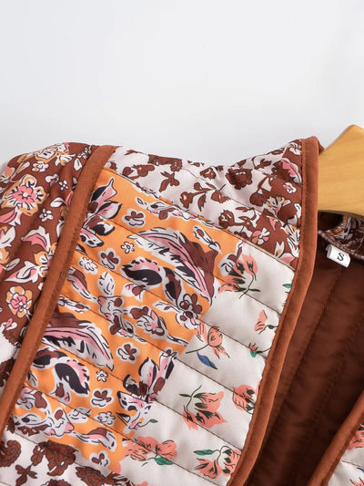 Giselo | Wintermantel mit Blumenmuster