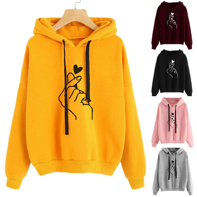 Quin- Langarm Hoodie Sweatshirt für Damen