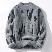 RILEY -Winterdesign-kunstpullover in Grau