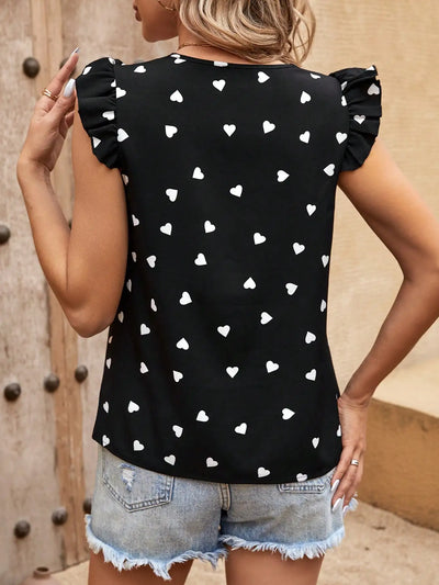 Brummer® | Gestickte herzförmige Bluse