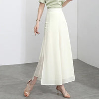 Riviera Eleganz™ Weite Hose mit Überwurf in Apricot