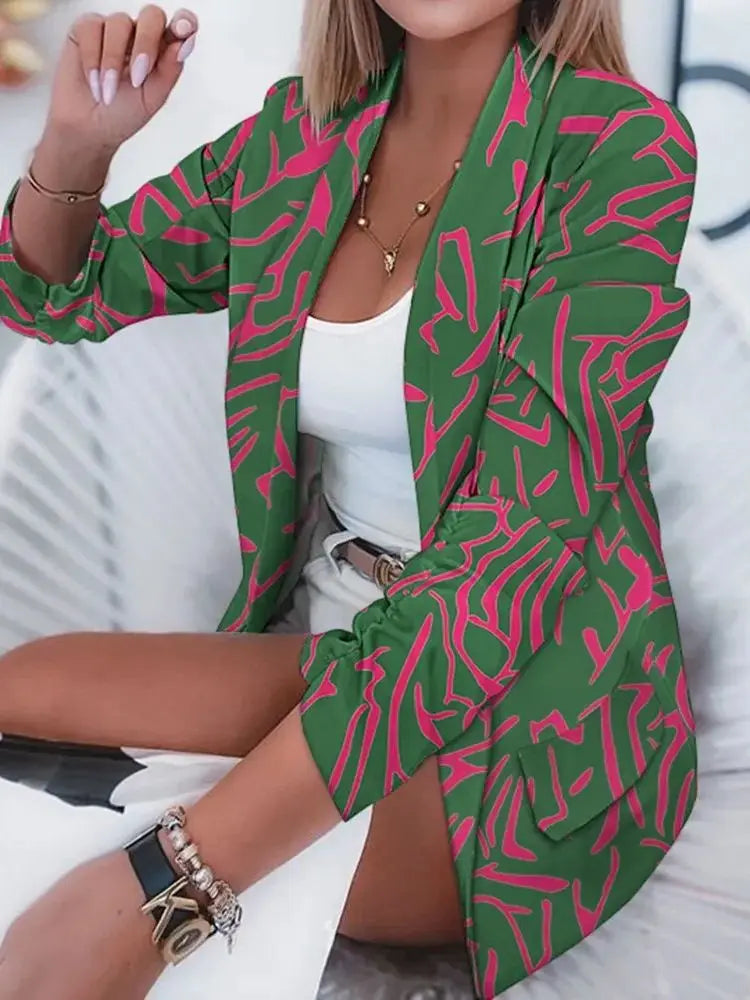Darline - Stylische Blazerjacke mit Anti-Pilling und Knopfverschluss für Frauen