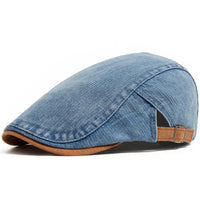 Schiebermütze aus Premium Denim in Blau