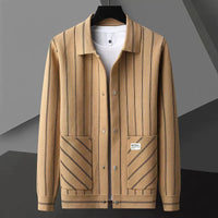 Chelson - Elegante Strickjacke Damen in Premium-Qualität in Khaki