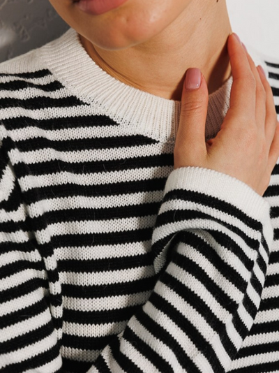 Onnie | Gestreifter Strickpullover