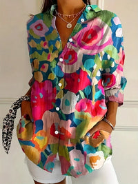 Astrid | Bunte Musterbluse in Mischen