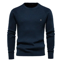 Falk | Pullover mit Karomuster in Dunkelblau