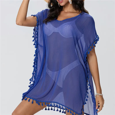 Maria | Chiffon Strandkleid Elegantes Beach Cover Up