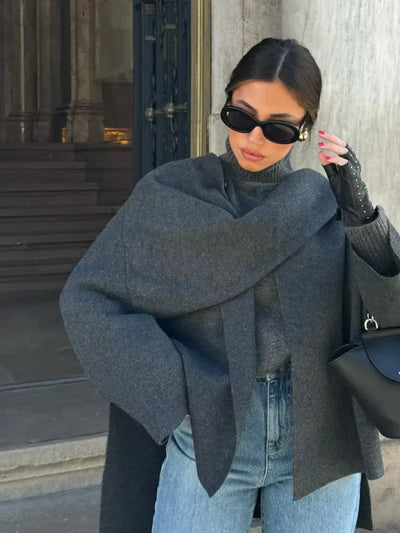Jacke mit Halstuch für Frauen