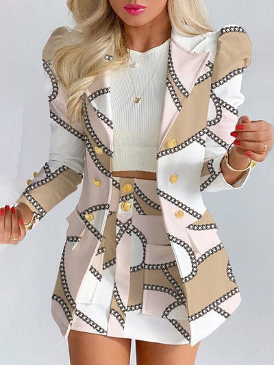 Blazer und Rock Set für Damen