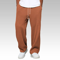 Samuel | Weite Komforthose mit verstellbarem Bund in Orange-rot