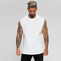 Kryven™- Tanktop aus Premium-Strick mit Muscle-Fit-Schnitt in Weiß