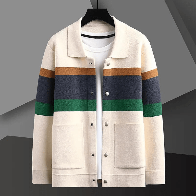 Jacquard | Zeitlose Strickjacke aus Jacquard – Eleganz und Komfort