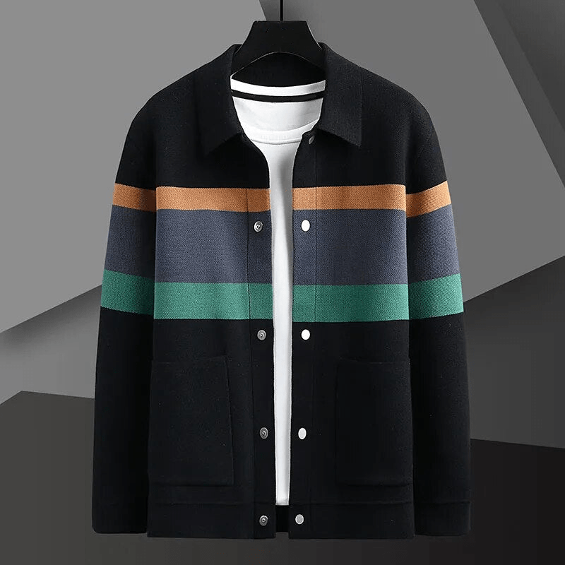 Jacquard | Zeitlose Strickjacke aus Jacquard – Eleganz und Komfort