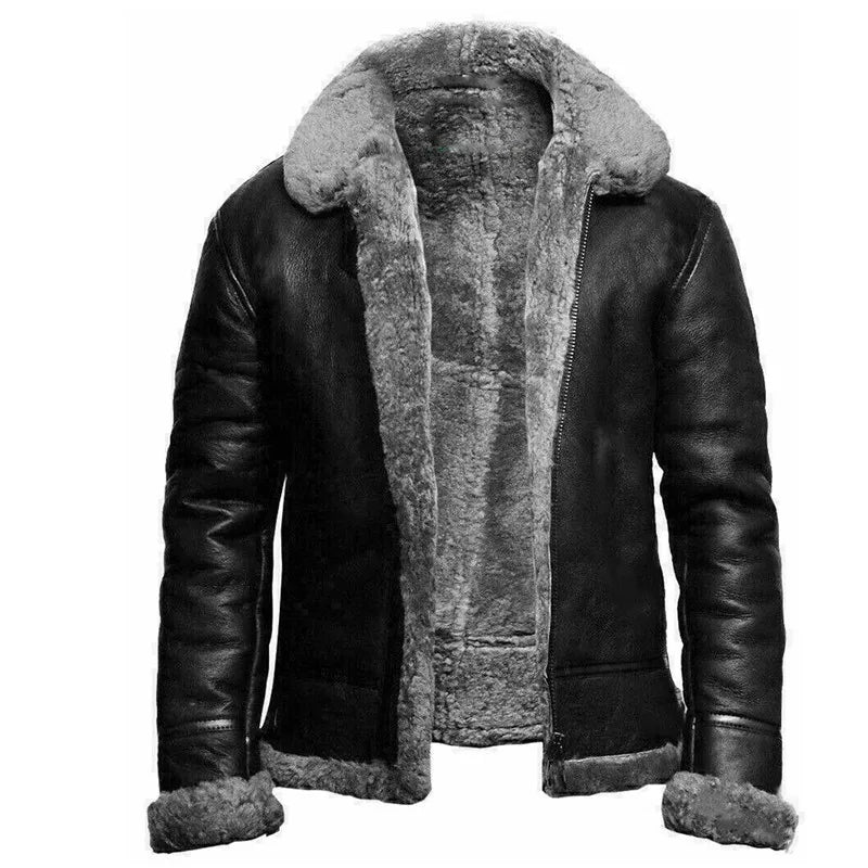 Rivi | Warme Leder-Winterjacke