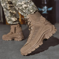 Spartacus™ Taktische Stiefel mit Wildleder-Details und rutschfester Profilsohle in Braun