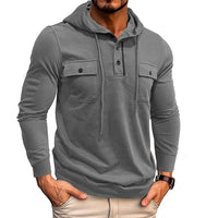 Westbrook™ Hoodie Mit Verstellbarer Kapuze und Fronttaschen in Grau