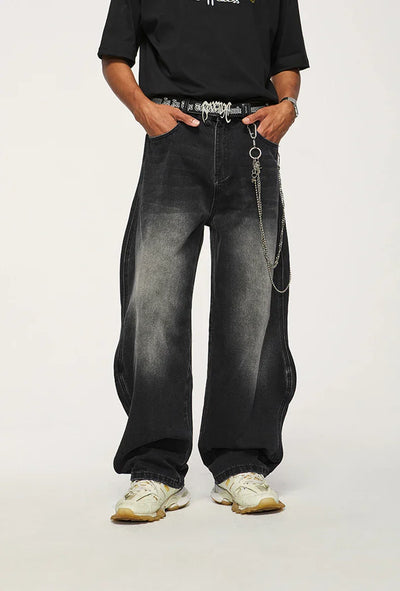 Baggy Jeans mit weitem Bein für Herren