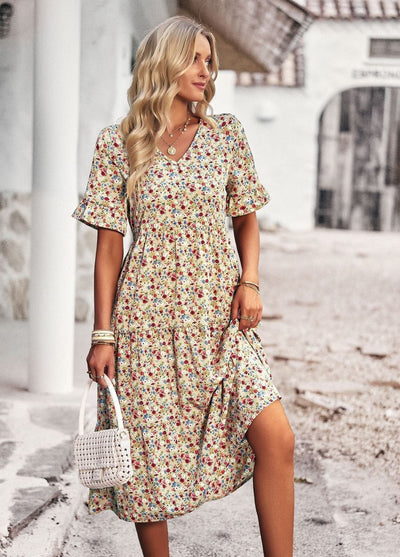 Eraliza - Geblümtes Midikleid