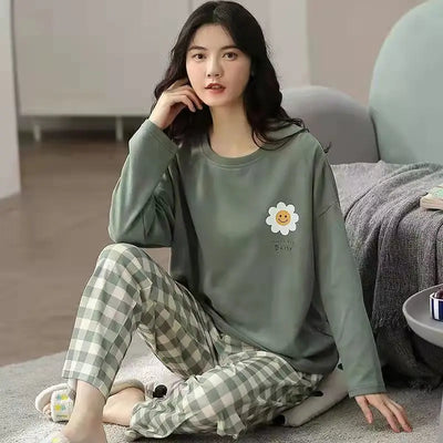Ava - Langarm-Top und Pyjama für Damen