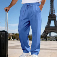 Johan™ Premium-Strickhose mit elastischem Bund und verstellbarem Kordelzug in Hellblau