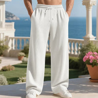 Henry™ Premium-Texturstrickhose mit verstellbarem Kordelzug in Weiß