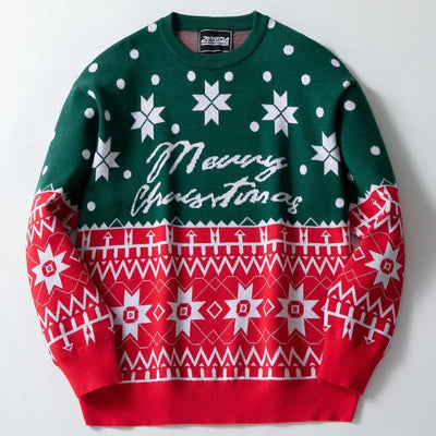 Harold - Warmer Strickpullover mit Lockerer Passform und Weihnachtsmuster für Männer