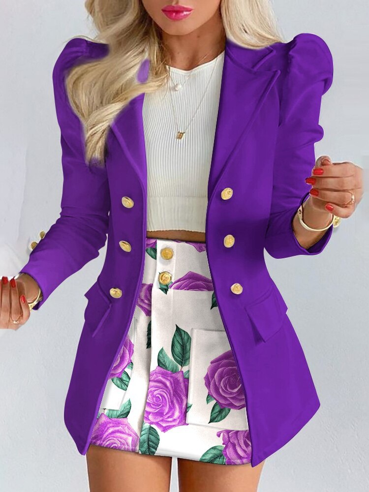 Blazer und Rock Set für Damen