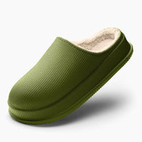 Nicole - Bequeme und warme Sandalen in Grün