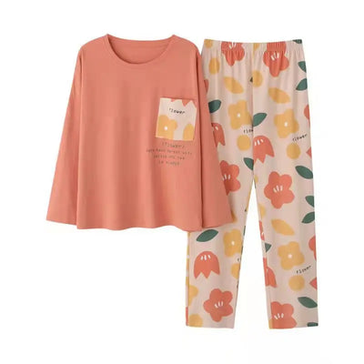 Ava - Langarm-Top und Pyjama für Damen