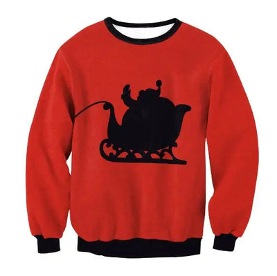 Renate - Warmer Pullover mit 3D Lustiger Feiertag Weihnachtsfeier Bedruckt für Männer und Frauen