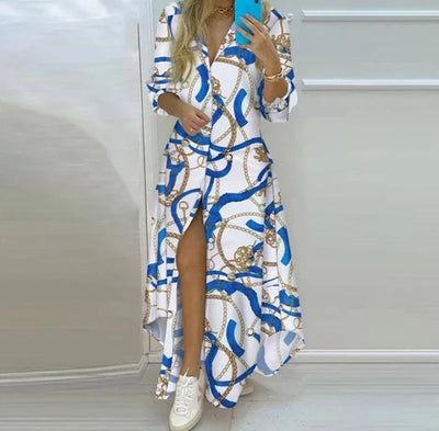 Langes Vintage-Kleid für Damen