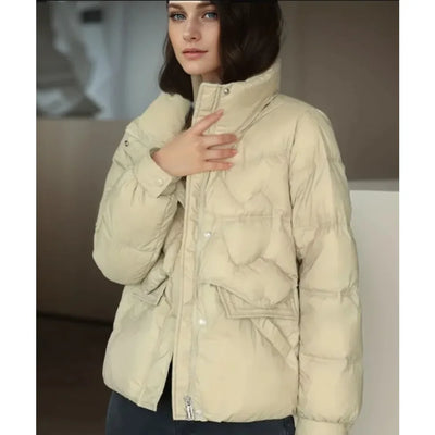 Bertine- Winterjacke mit Stehkragen für Damen
