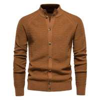 Ottmar | Exklusive Baumwoll-Cardigan in Braun