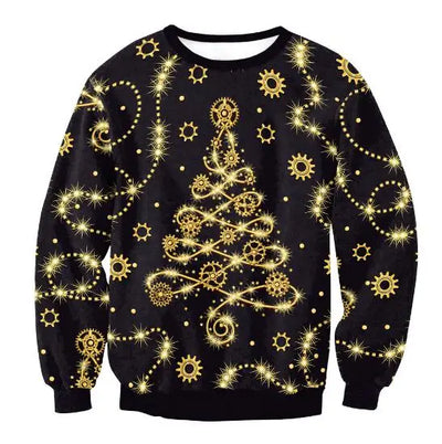 Renate - Warmer Pullover mit 3D Lustiger Feiertag Weihnachtsfeier Bedruckt für Männer und Frauen