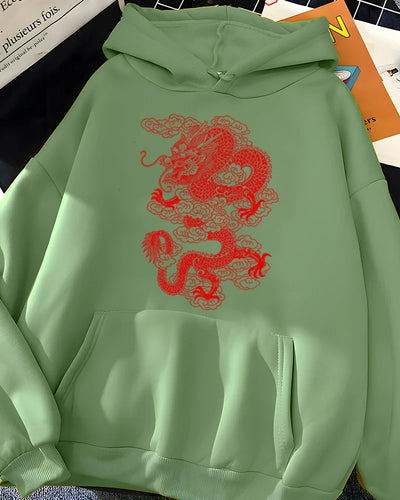 Rubika- Kapuzenpullover mit Grafikdruck für Damen