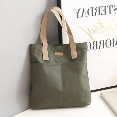 Lina | Einkaufstasche Shopper aus Leinwand