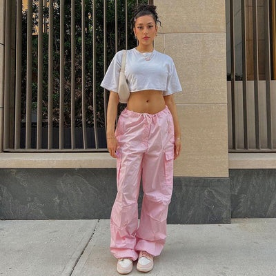 Bienvenida® | Lässige Cargohose mit weiten Beinen und Taschen