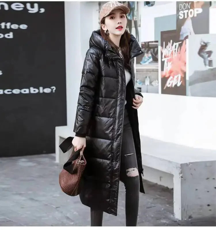 Brianna- Langer Winter-Daunenmantel für Damen
