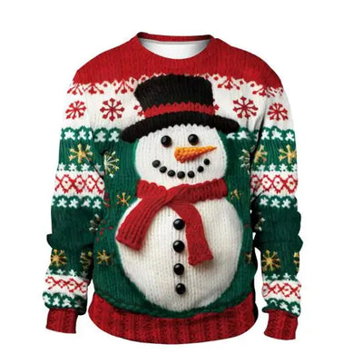 Renate - Warmer Pullover mit 3D Lustiger Feiertag Weihnachtsfeier Bedruckt für Männer und Frauen