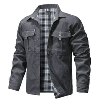 Ironwood™ Overshirt-Jacke Mit Kariertem Innenfutter in Grau