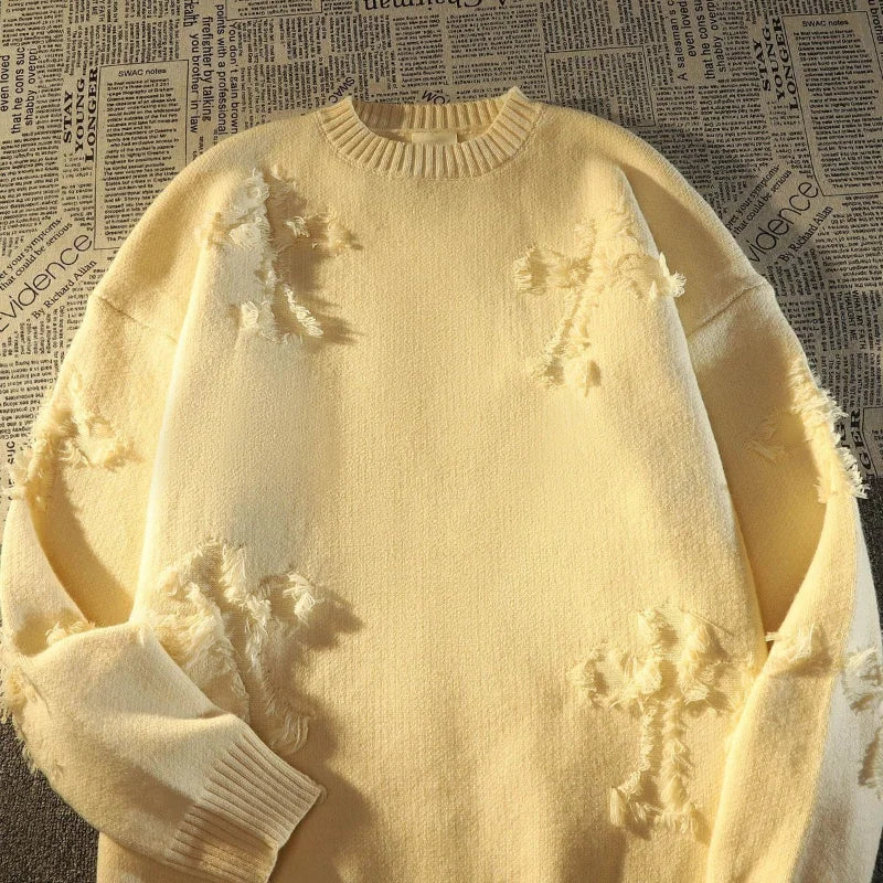 Elvi- Unisex Weihnachtspullover mit langen Ärmeln