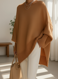 Maglione – Oversize-Pullover in Karamel