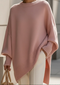 Maglione – Oversize-Pullover in Rosa