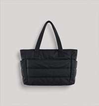 Lovy | Damen Puffer Tasche Trend Modern Statement Urban Chic in Schwarz