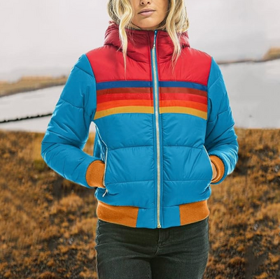 Fudus | Steppjacke Mit Retro Streifen