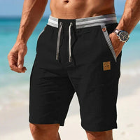 Herren Shorts mit Kordelzug und Taschen in Schwarz